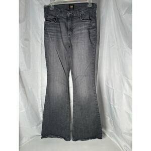 Lee Women’s Grey Denim Flare leg jeans size 8
